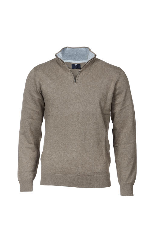 Ponti ½ Zip Khaki L 